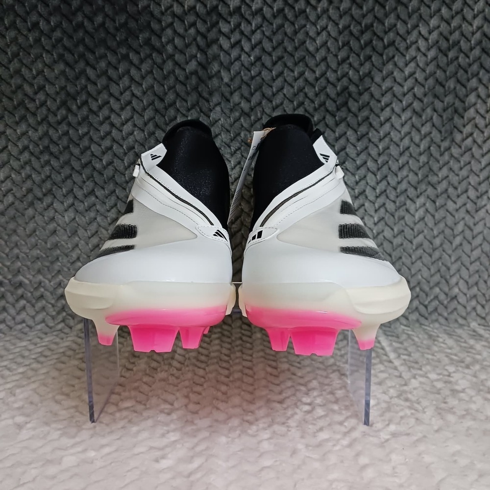 Adidas Adizero Impact+ TPU Men's Baseball Cleats White Black Pink Size 13 - Picture 4 of 10